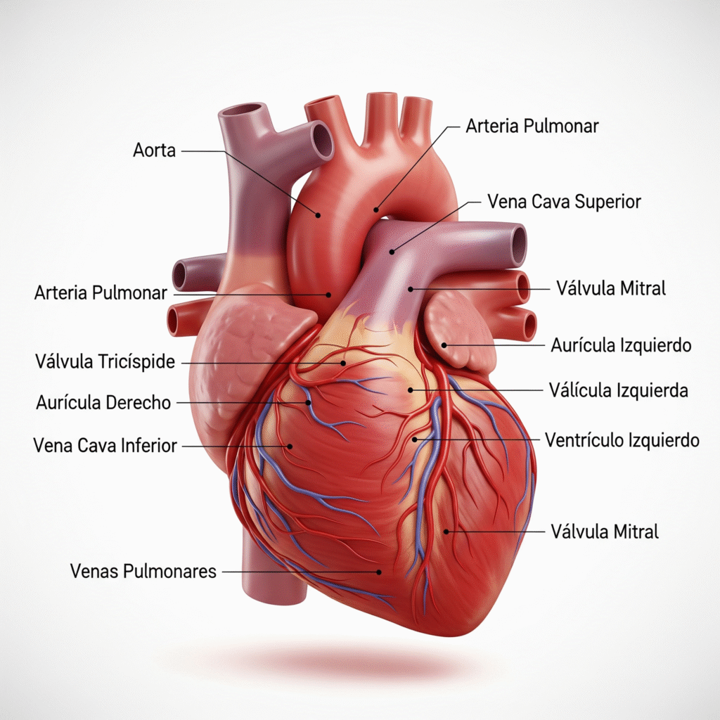 Estructura humana del corazón